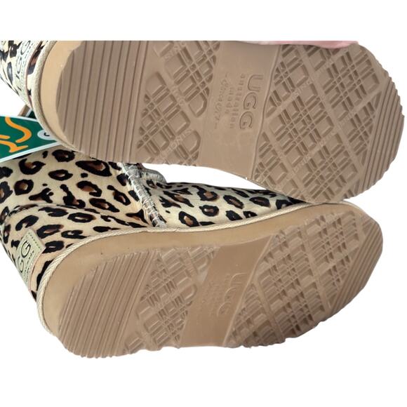 UGG Australia Leopard Print Pony Hair Mini II Boots - Women’s Size 8 - Picture 3 of 6